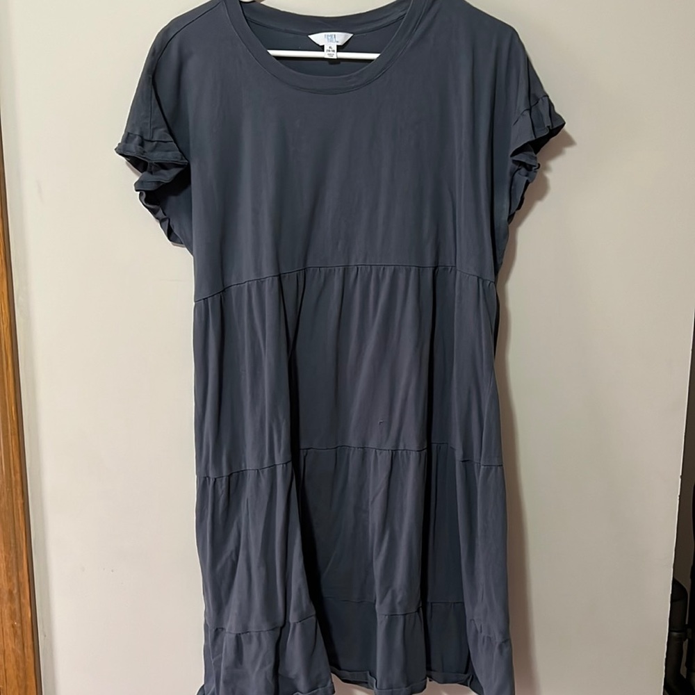 Blue t-shirt dress
